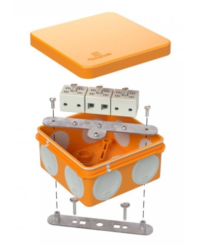 Коробка огнестойкая 60-0210-FR6.0-6 Е15-Е120 80х80х40. Коробка огнестойкая для открытой установки. Промрукав в Ессентуках