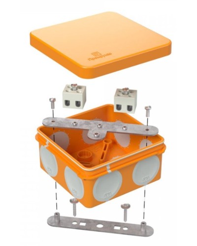 Коробка огнестойкая 80х80х40 (60-0210-FR2.5-6). Коробка огнестойкая для открытой установки. Промрукав в Ессентуках