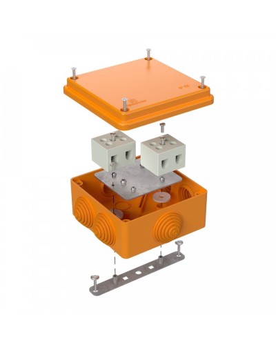 Коробка огнестойкая 100х100х50 для о/п (40-0300-FR10.0-4). Коробка огнестойкая для открытой установки. Промрукав в Ессентуках